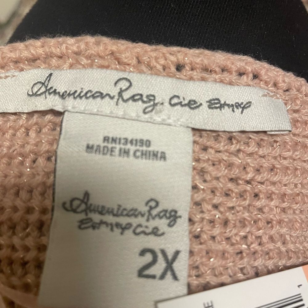 American Rag Pink Sweater - Crew Neck
